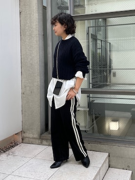 「LOUNGEDRESS（ラウンジドレス）のアイテム」を使った、_yoshinosan__さん（骨格ストレート・レディース・160cm）の秋コーディネート