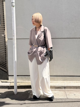 「LOUNGEDRESS（ラウンジドレス）のアイテム」を使った、_yoshinosan__さん（レディース・160cm）の春コーディネート