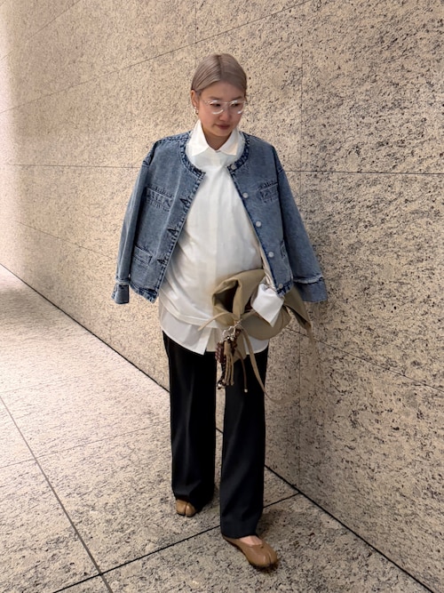 LOUNGEDRESS デニムショートジャケット デニムショートジャケット（デニムジャケット）｜LOUNGEDRESS
