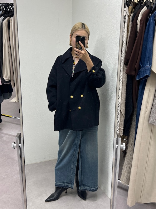 ノーカラーデニムワンピース（ワンピース）｜LOUNGEDRESS（ラウンジ