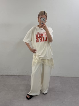 「LOUNGEDRESS（ラウンジドレス）のアイテム」を使った、_yoshinosan__さん（レディース・160cm）の春コーディネート