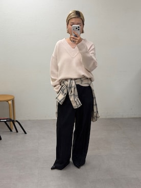 「アイテム（イヤリング）」を使った、_yoshinosan__さん（レディース・160cm・30代）の秋コーディネート