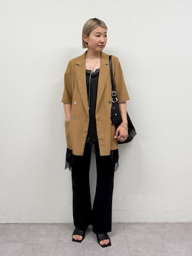 「LOUNGEDRESS（ラウンジドレス）のアイテム」を使った、_yoshinosan__さん（レディース・160cm）の春コーディネート