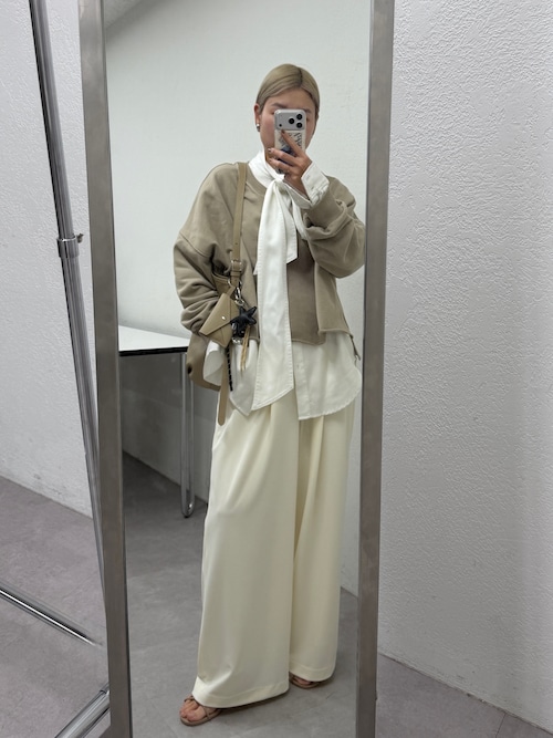 LOUNGEDRESS デニムボウタイブラウス Loungedress（ラウンジドレス） ブラウス シャツ ライトデニムボウタイ