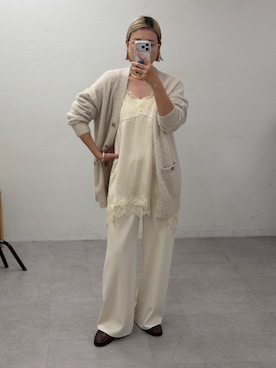 「アイテム（キャミソール）」を使った、_yoshinosan__さん（レディース・160cm）の秋コーディネート