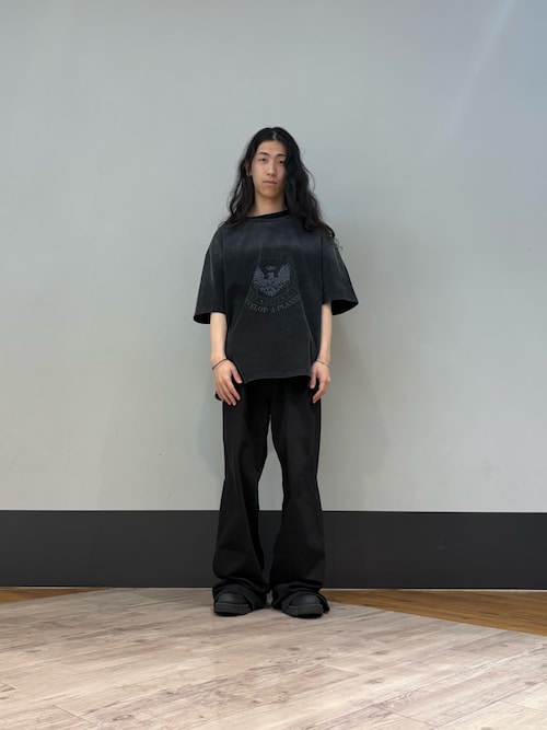 DankeSchon POWDER S/S TEE MILS SQUARE Tシャツ ブラック DankeSchon/ダンケシェーン/POWDER S/S TEE MILS SQUARE | L.H.P