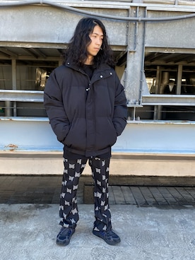 「WHITELAND（ホワイトランド）のアイテム（ブルゾン）」を使った、NABEさん（メンズ・169cm）の冬コーディネート