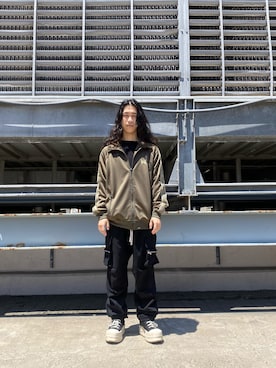 「Needles（ニードルス）のアイテム（ジャケット/アウター）」を使った、NABEさん（メンズ・169cm）の夏コーディネート