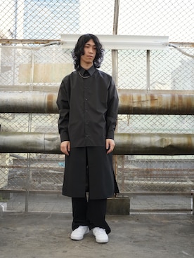 「ALMOSTBLACK（オールモストブラック）のアイテム」を使った、NABEさん（メンズ・169cm）の冬コーディネート