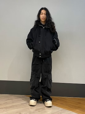「DANKE SCHON（ダンケシェーン）のアイテム（ミリタリージャケット）」を使った、NABEさん（メンズ・169cm）の秋コーディネート