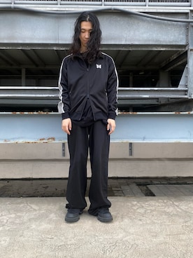 「Needles（ニードルス）のアイテム（ジャケット/アウター）」を使った、NABEさん（メンズ・169cm）の夏コーディネート