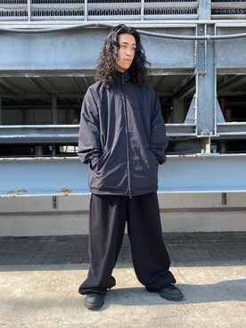 「whiteland」｜「アイテム（その他アウター）」を使った、NABEさん（メンズ・169cm）の秋コーディネート