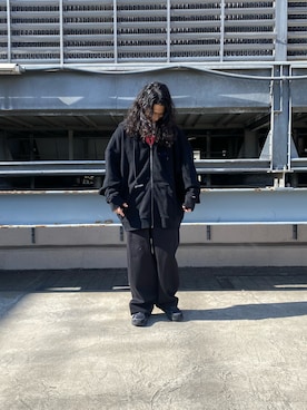 「WHITELAND（ホワイトランド）のアイテム（その他パンツ）」を使った、NABEさん（メンズ・169cm）の冬コーディネート