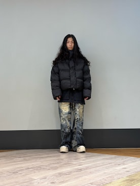 「DANKE SCHON（ダンケシェーン）のアイテム（ブルゾン）」を使った、NABEさん（メンズ・169cm）の秋コーディネート