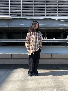 「WHITELAND（ホワイトランド）のアイテム（その他パンツ）」を使った、NABEさん（メンズ・169cm）の冬コーディネート