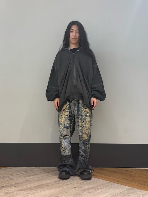 WHITELAND/ホワイトランド/ZIP UP CARGO HOODIE（パーカー