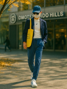 「アイテム（テーラードジャケット）」を使った、munchausenさん（メンズ・173cm）の秋コーディネート