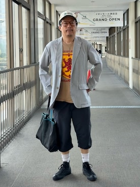 「アイテム（フォーマルスーツ/小物）」を使った、susumubb1さん（メンズ・172cm）の夏コーディネート