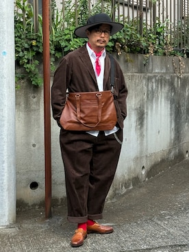 「アイテム（メッセンジャーバッグ）」を使った、susumubb1さん（メンズ・172cm）の秋コーディネート
