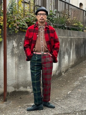 「アイテム（ニットキャップ/ビーニー）」を使った、susumubb1さん（メンズ・172cm）の秋コーディネート