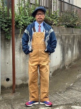 「アイテム（オールインワン・サロペット）」を使った、susumubb1さん（メンズ・172cm）の秋コーディネート