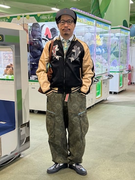 「アイテム（カーゴパンツ）」を使った、susumubb1さん（メンズ・172cm・40代）の秋コーディネート