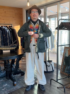 「Barbour（バブアー）のアイテム」を使った、susumubb1さん（メンズ・172cm）の冬コーディネート