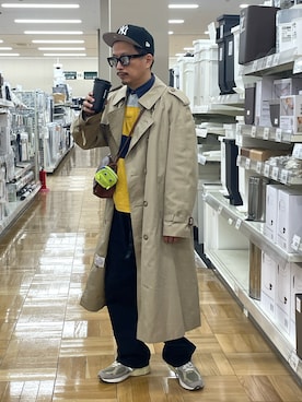 「アイテム（トレンチコート）」を使った、susumubb1さん（メンズ・172cm）の秋コーディネート