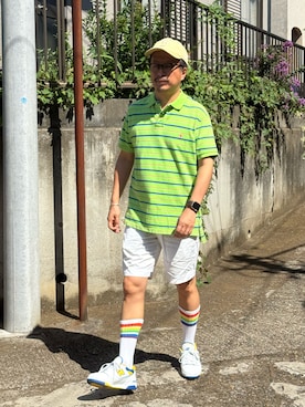 「アイテム（帽子）」を使った、susumubb1さん（メンズ・172cm・50代）の夏コーディネート