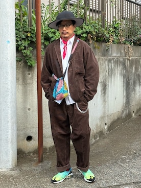 「アイテム（スーツジャケット）」を使った、susumubb1さん（メンズ・172cm）の秋コーディネート