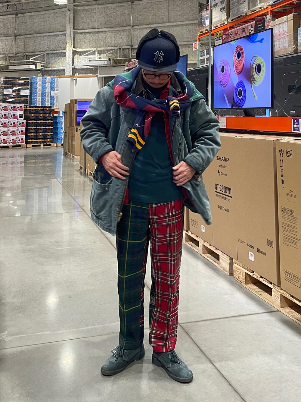 Carhartt オリーブグリーン カバーオール Carharttのカバーオール（グリーン系）を使った人気ファッション