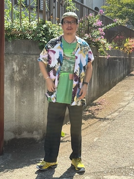 「Supreme （シュプリーム）のアイテム」を使った、susumubb1さん（メンズ・172cm）の夏コーディネート