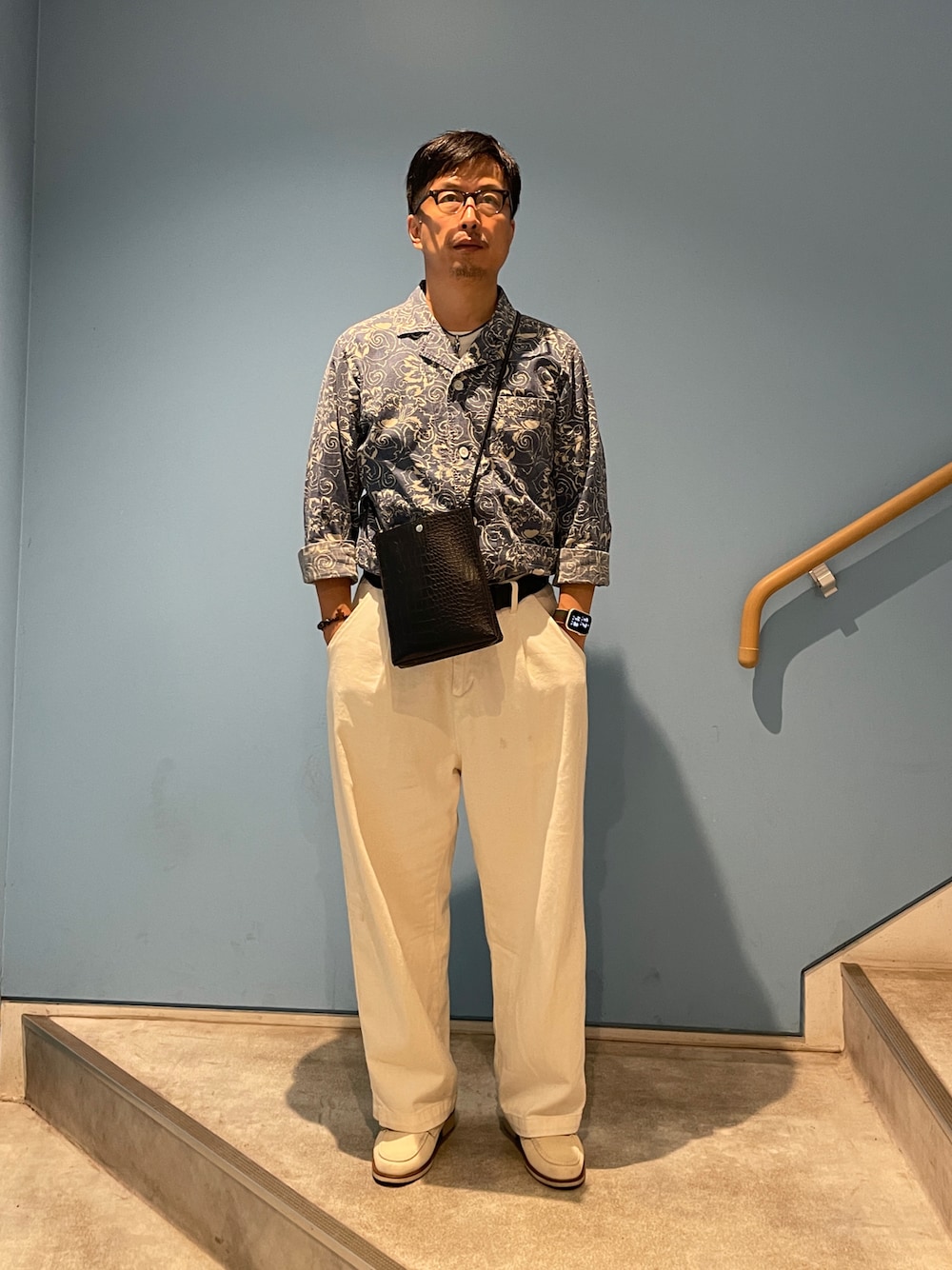 「おっさん、アメカジMIX」｜「POLO RALPH LAURENのアイテム（セットアップ、ブルー系）」を使った、susumubb1さん（メンズ・172cm）の秋コーディネートの1枚目の写真