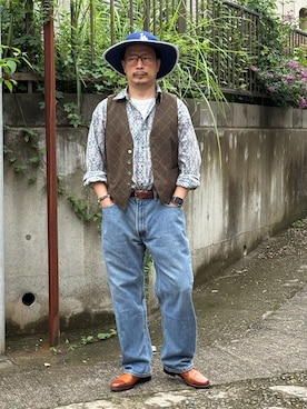 「アイテム（ハット）」を使った、susumubb1さん（メンズ・172cm）の秋コーディネート