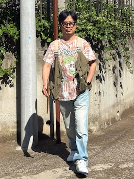 「Levi's（リーバイス）のアイテム（デニムパンツ、ブルー系）」を使った、susumubb1さん（メンズ・172cm）の春コーディネート