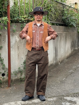 「Schott(ショット)のアイテム」を使った、susumubb1さん(メンズ・172cm)の秋コーディネート