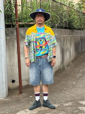 「Clarks（クラークス）のアイテム」を使った、susumubb1さん（メンズ・172cm）の夏コーディネート