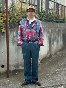 「アイテム（ポロシャツ）」を使った、susumubb1さん（メンズ・172cm）の秋コーディネート