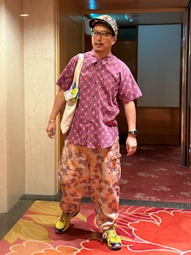 「アイテム（イエロー系）」を使った、susumubb1さん（メンズ・172cm・50代）の秋コーディネート