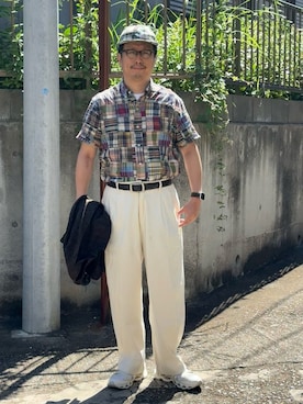 「アイテム（テーラードジャケット）」を使った、susumubb1さん（メンズ・172cm）の夏コーディネート