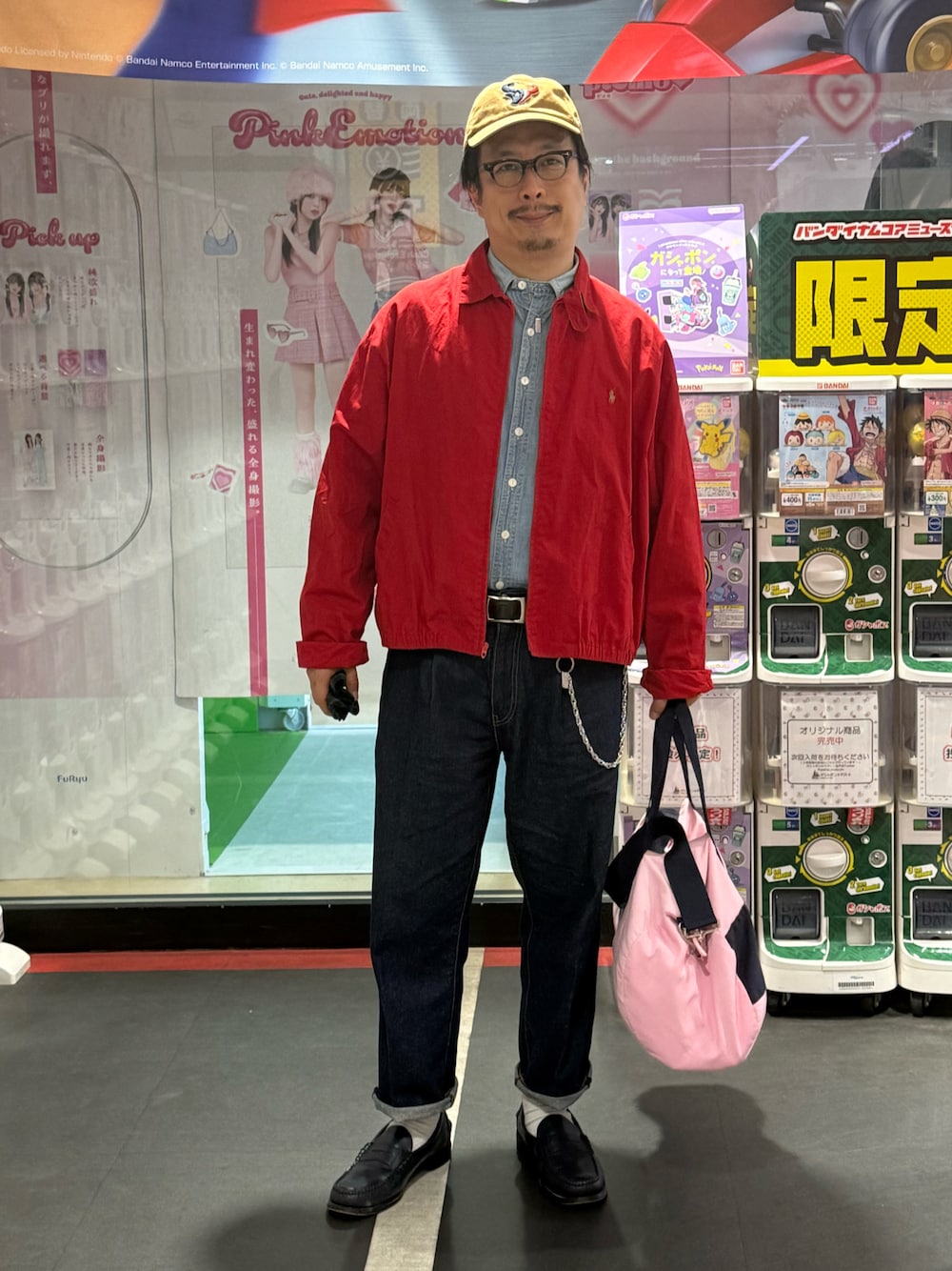 「おっさん、トラッドMIX」｜「POLO RALPH LAURENのアイテム（ブルゾン、レッド系）」を使った、susumubb1さん（メンズ・172cm）の春コーディネートの1枚目の写真