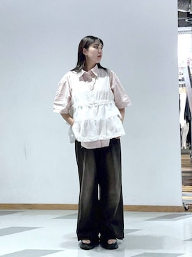 「RAGEBLUE（レイジブルー）のアイテム」を使った、mayukaさん（レディース・162cm）の夏コーディネート