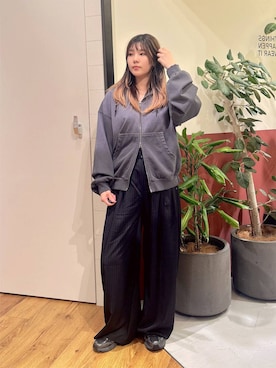 「RAGEBLUE（レイジブルー）のアイテム（スラックス）」を使った、mayukaさん（レディース・162cm）の秋コーディネート