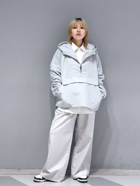 「RAGEBLUE（レイジブルー）のアイテム（ナイロンジャケット）」を使った、mayukaさん（レディース・162cm）の冬コーディネート