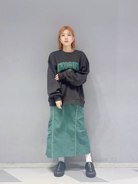 「アイテム（スウェット）」を使った、mayukaさん（レディース・162cm・20代）の秋コーディネート