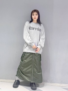「アイテム（スウェット）」を使った、mayukaさん（レディース・162cm・20代）の秋コーディネート