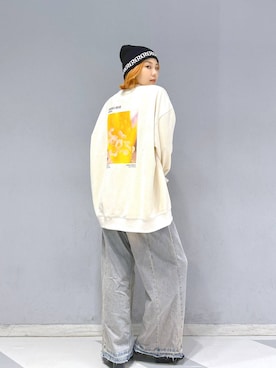 「アイテム（スウェット）」を使った、mayukaさん（レディース・162cm・20代）の秋コーディネート