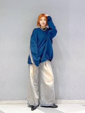 「アイテム（スウェット）」を使った、mayukaさん（レディース・162cm・20代）の秋コーディネート