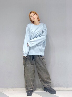 「アイテム（スウェット）」を使った、mayukaさん（レディース・162cm・20代）の秋コーディネート