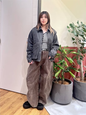 「RAGEBLUE（レイジブルー）のアイテム（スラックス）」を使った、mayukaさん（レディース・162cm）の秋コーディネート